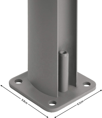 Ário de alumínio 200*300cm Ário retrátil de sombra lateral para jardim exterior e pátio