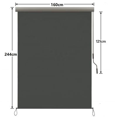 Proteção UV Ário de gotejamento com caixa de manivela manual para balcão e pátio Ário vertical