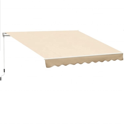 Áreos de balcão do pátio com manivela manual e revestimento de vela revestido com PU