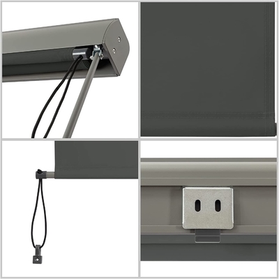 Área exterior para cortinas de rolos e cortinas de sombra com revestimento em pó Velo de acabamento 160 * 250cm