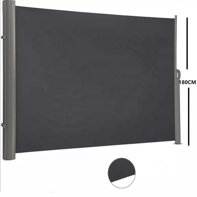 Casa de alumínio retrátil e suporte para sombreador lateral de tecido de poliéster de 160 * 300cm