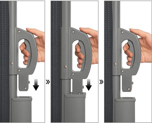 Material de vela Poliéster Telhado lateral retrátil para tela de privacidade ao ar livre 63 " x 118