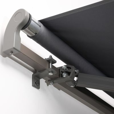 Quadro de alumínio revestido em pó Áreas exteriores Telhado retrátil 250*200 cm Telhado solar manual