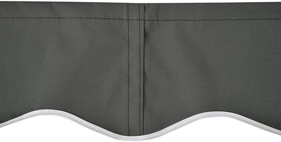 Quadro de alumínio revestido em pó Áreas exteriores Telhado retrátil 250*200 cm Telhado solar manual