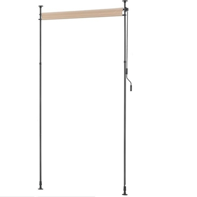 Tecido cinzento resistente à água revestido em pó 200x270cm telhado vertical para jardim de varanda