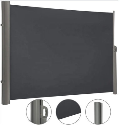 160x300cm Jardim Canopy sombra de sol toldo retrátil para operação manual Patio lado