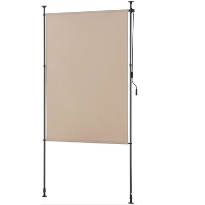 Tecido cinzento resistente à água revestido em pó 200x270cm telhado vertical para jardim de varanda