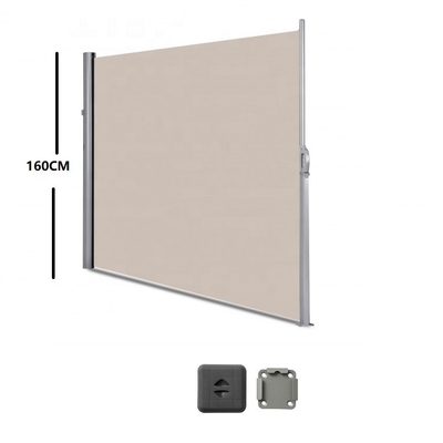 Áreia lateral de 300 x 160 cm de alumínio para privacidade exterior e proteção solar