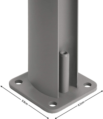 Áreia lateral de 300 x 160 cm de alumínio para privacidade exterior e proteção solar