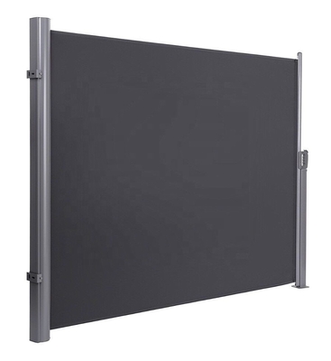 180x300 cm Sombra retrátil de toldo lateral para pátio terraço de jardim à prova de sol e à prova de água