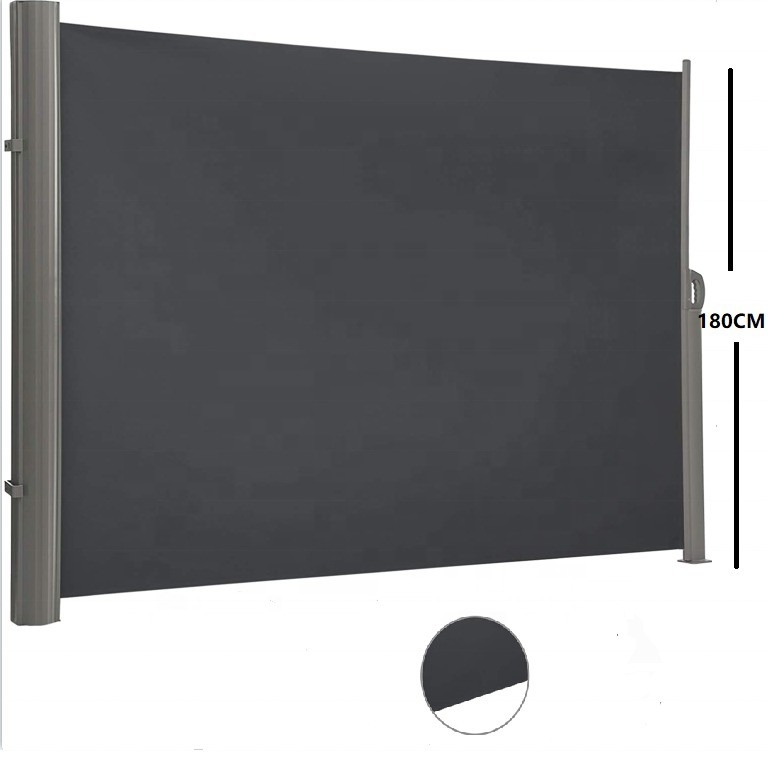 Ário de alumínio 200*300cm Ário retrátil de sombra lateral para jardim exterior e pátio