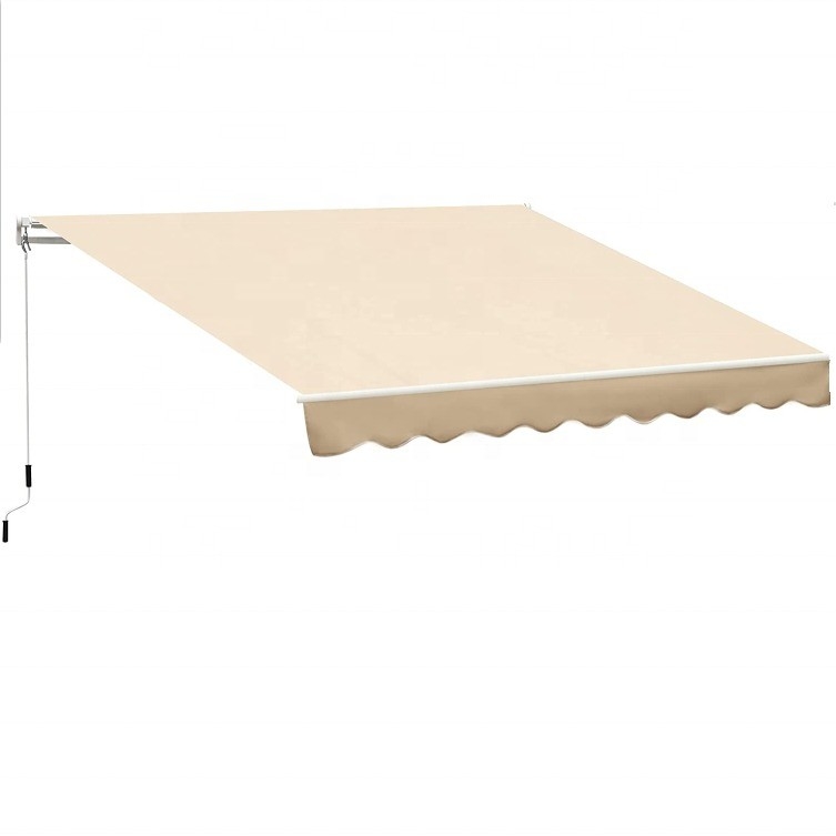 Áreos de balcão do pátio com manivela manual e revestimento de vela revestido com PU