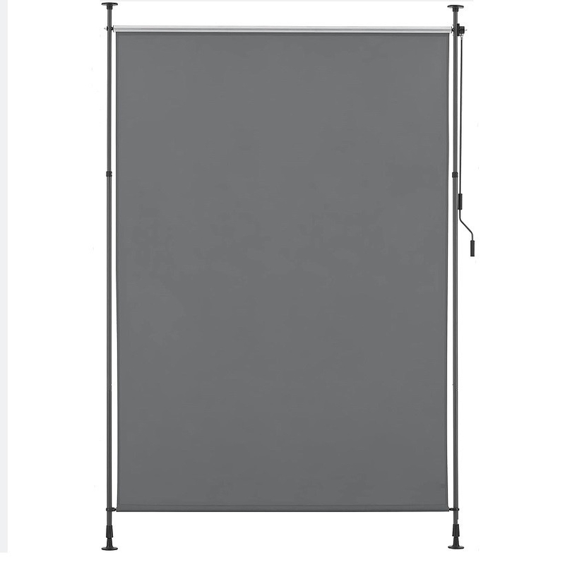 Pavilhão vertical revestido com pó 150*270cm para proteção solar e proteção da privacidade em cinza escuro