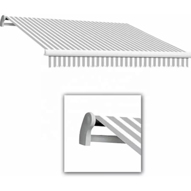Revestimento em pó vela acabamento toldo braço dobrável dossel exterior para abrigo solar